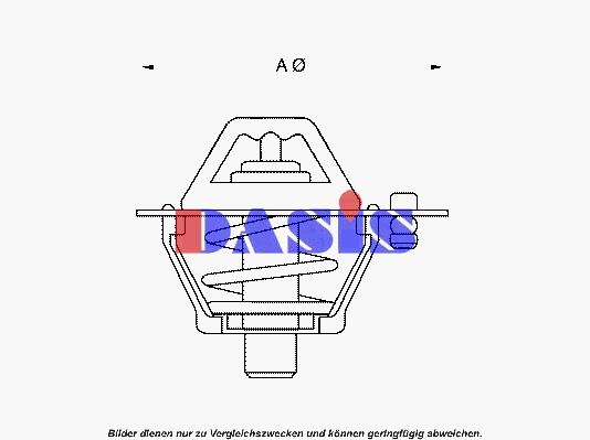 AKS DASIS Termostats, Dzesēšanas šķidrums 750967N